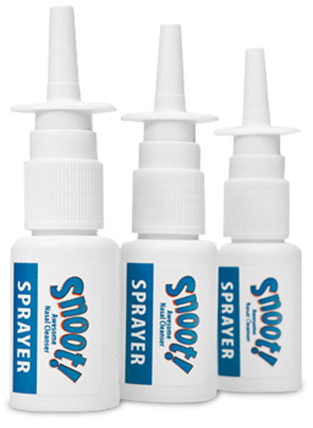Snoot! Cleanser with 3 Extra 20ml Nasal Sprayers