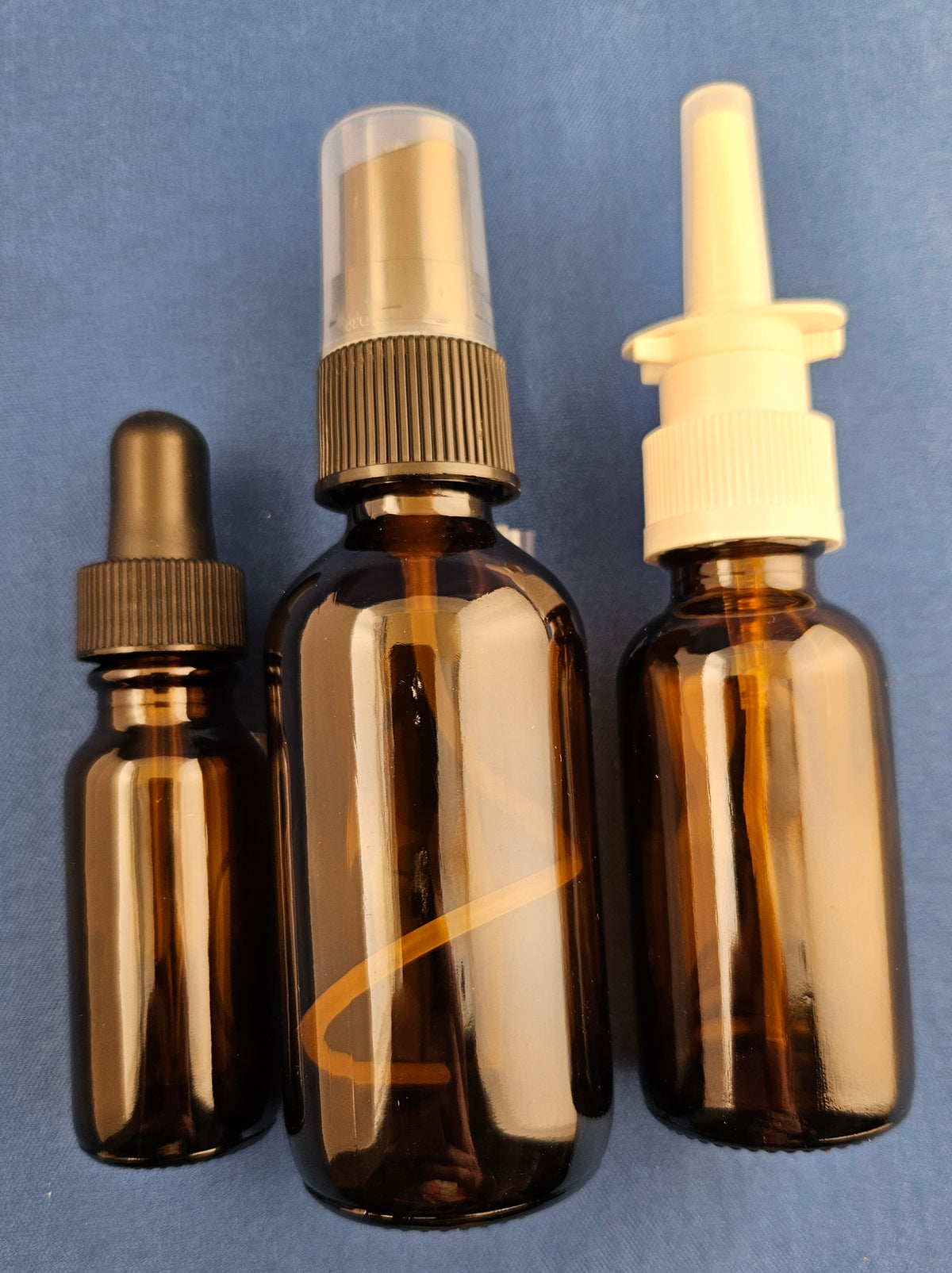 Snoot! Amber Glass Empty Colloidal Silver Applicator 3-Pack