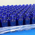 Cobalt Blue Glass 30 ml Bottles Only-No Tops-Single Tray of 120 Bottles