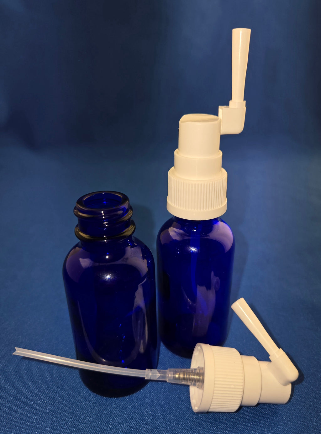 Snoot! 30ml Cobalt Blue Glass Oral Sprayers 2-Pack