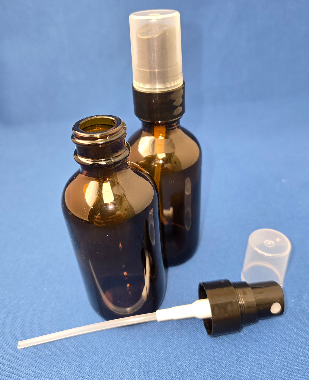 Snoot! 60 ml (2 oz) Amber Glass Mist Sprayers 2-Pack