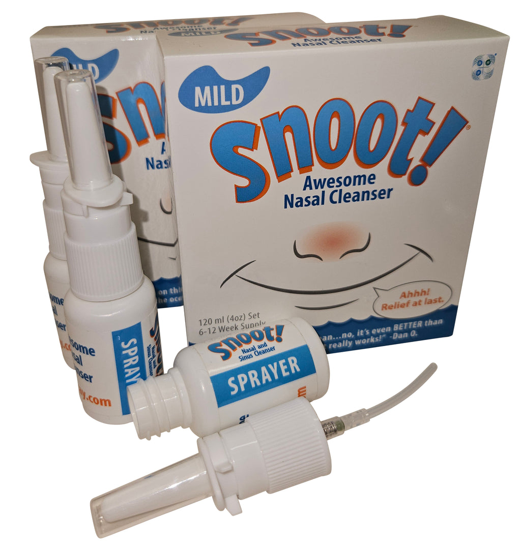Snoot! Cleanser 2 Pack (Mild Formula)+3 Extra 20ml Sprayers