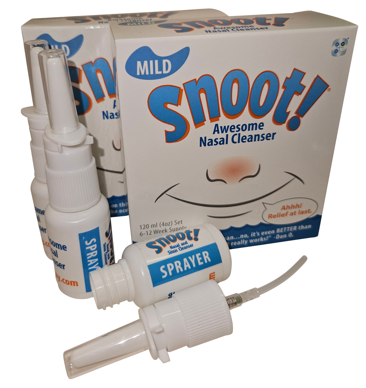 Snoot! Cleanser 2 Pack (Mild Formula)+3 Extra 20ml Sprayers