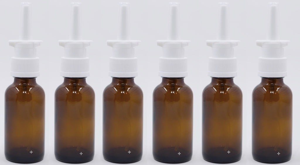 Snoot! 30ml Amber Glass Nasal Sprayers 6-Pack