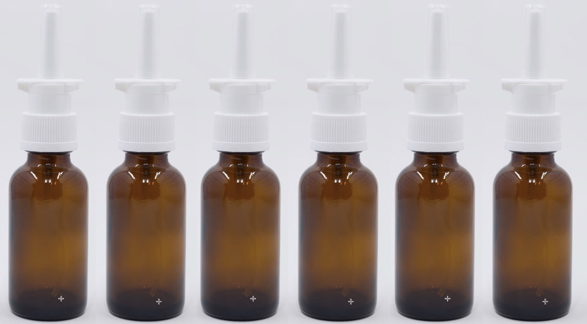 Snoot! 30ml Amber Glass Nasal Sprayers 6-Pack