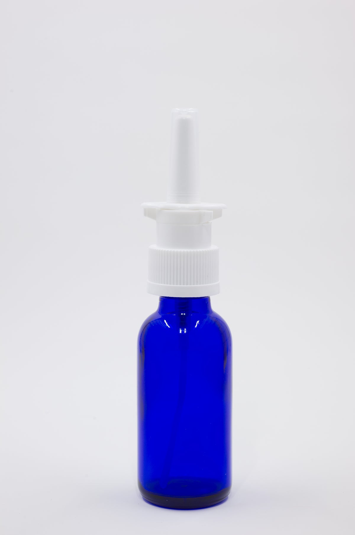 Nasal Sprayer Top & Bottle Sets-30 ml Cobalt Blue Glass Bottles and NASAL Tops- 120 Pack-EMPTY-Unassembled
