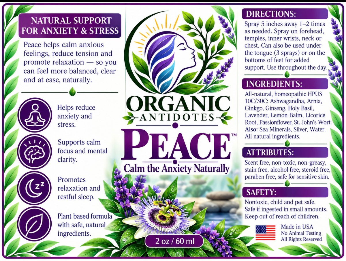 Peace- Calm the Anxiety Naturally