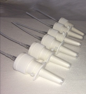 Pharma-quality 20ml HDPE Nasal Pump Sprayer & Bottle Sets 10 Pack-NO LABELS