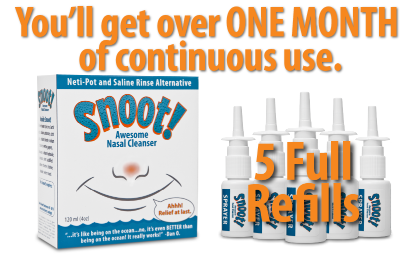 Snoot! Cleanser Dual Formula (1 Mild & 1 Strong)+3 Extra 20ml Sprayers